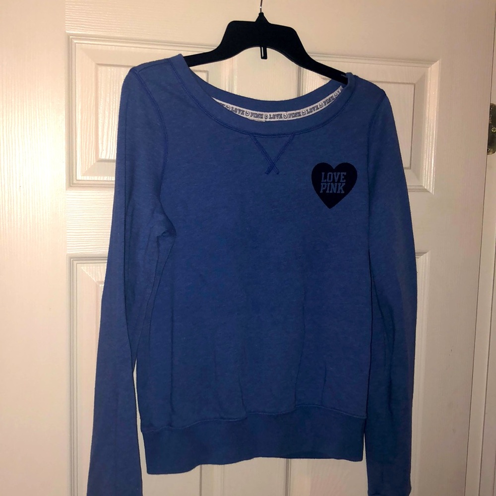 Navy Love Pink Victoria Secret Sweatshirt